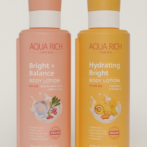 aqua rich brightening body lotion duo – 500ml each